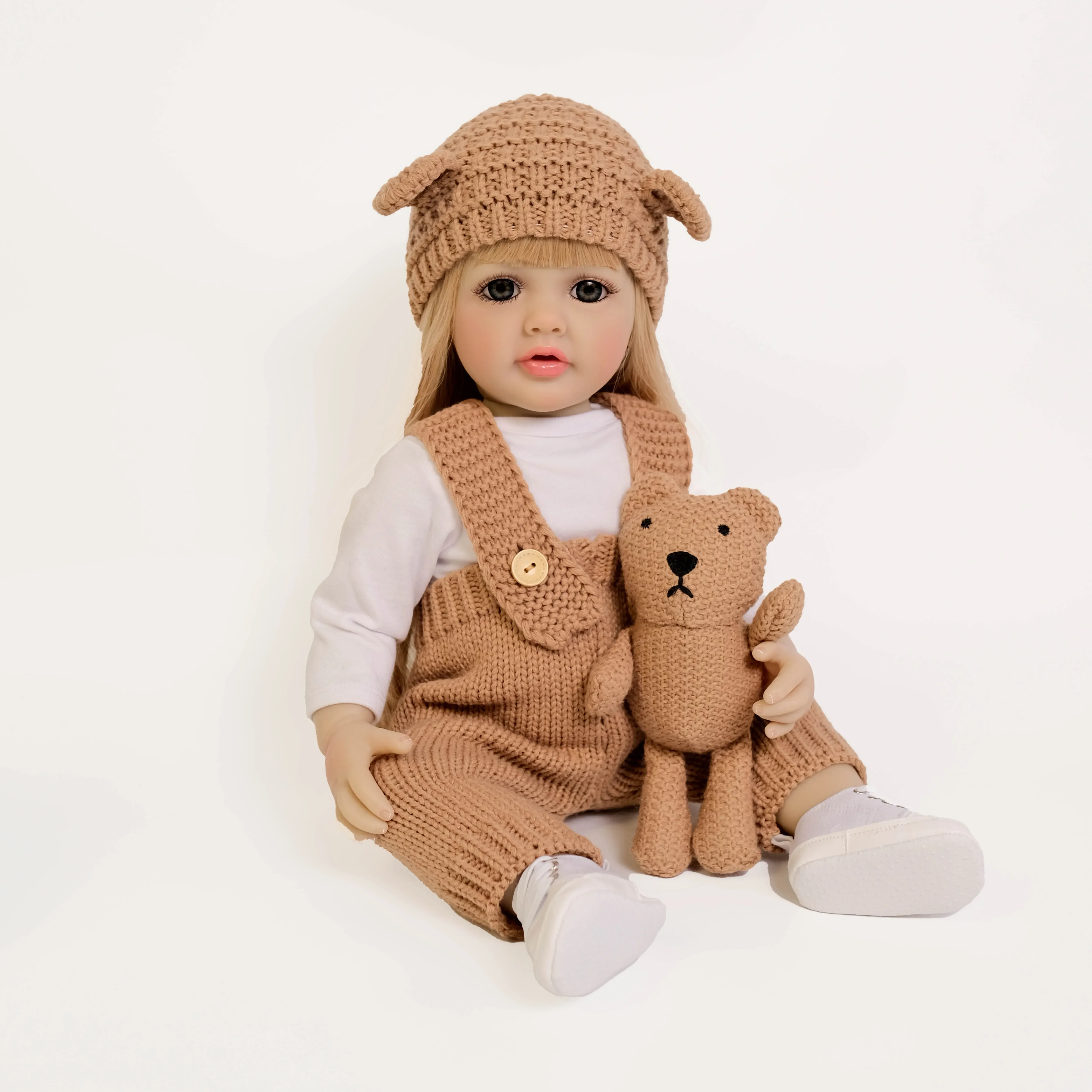 NPK 55CM Betty Full Body Soft Silicone Vinyl Reborn Toddler Wig Hair Girl Princess Lifelike Baby Doll Christmas Gift for Grils
NPK 55CM Betty Full Body Soft Silicone Vinyl Reborn Toddler Wig Hair Girl Princess Lifelike Baby Doll Christmas Gift for Grils