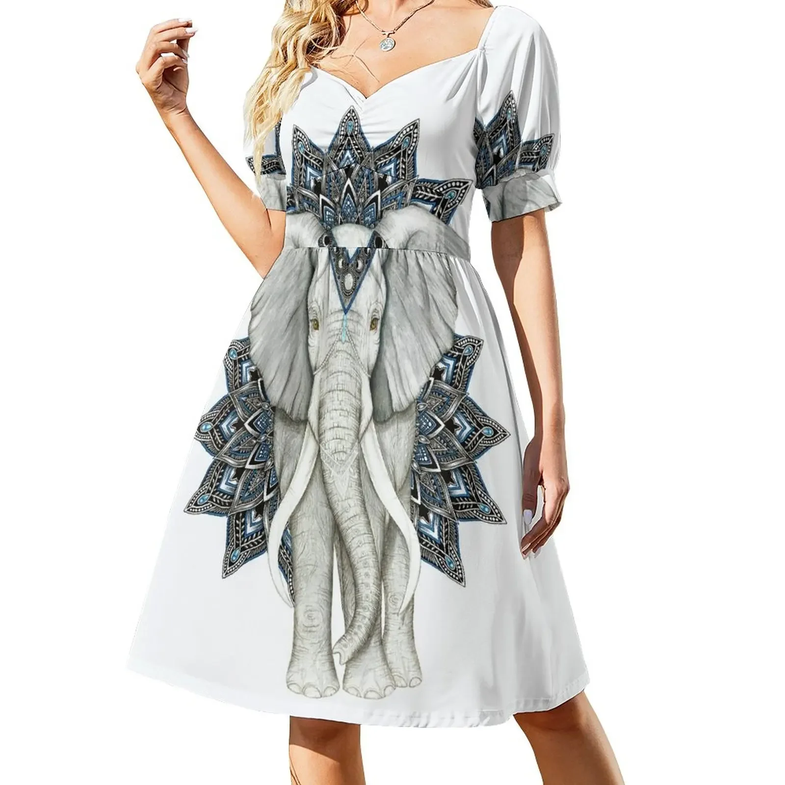 Zen Elephant Mandala Short-Sleeved Dress women's clothing trend 2025 dress women summer
Zen Elephant Mandala Short-Sleeved Dress women's clothing trend 2025 dress women summer