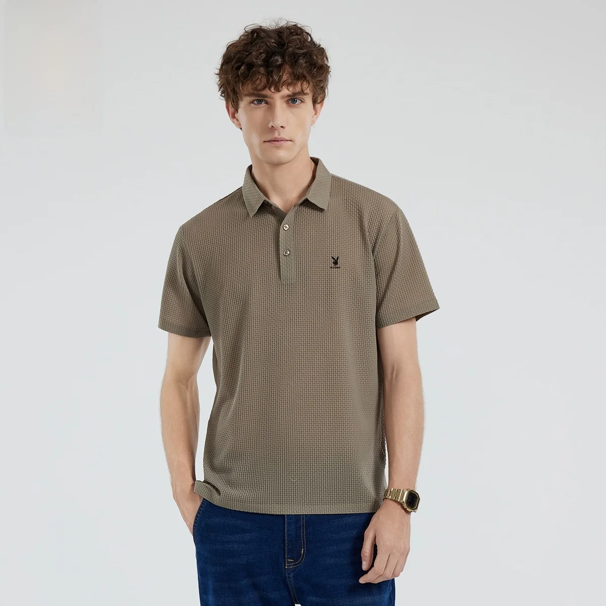 Мужская повседневная одежда для деловых поездок цвета хаки: легкая классическая рубашка с коротким рукавом для лета
Мужская повседневная одежда для деловых поездок цвета хаки: легкая классическая рубашка с коротким рукавом для лета