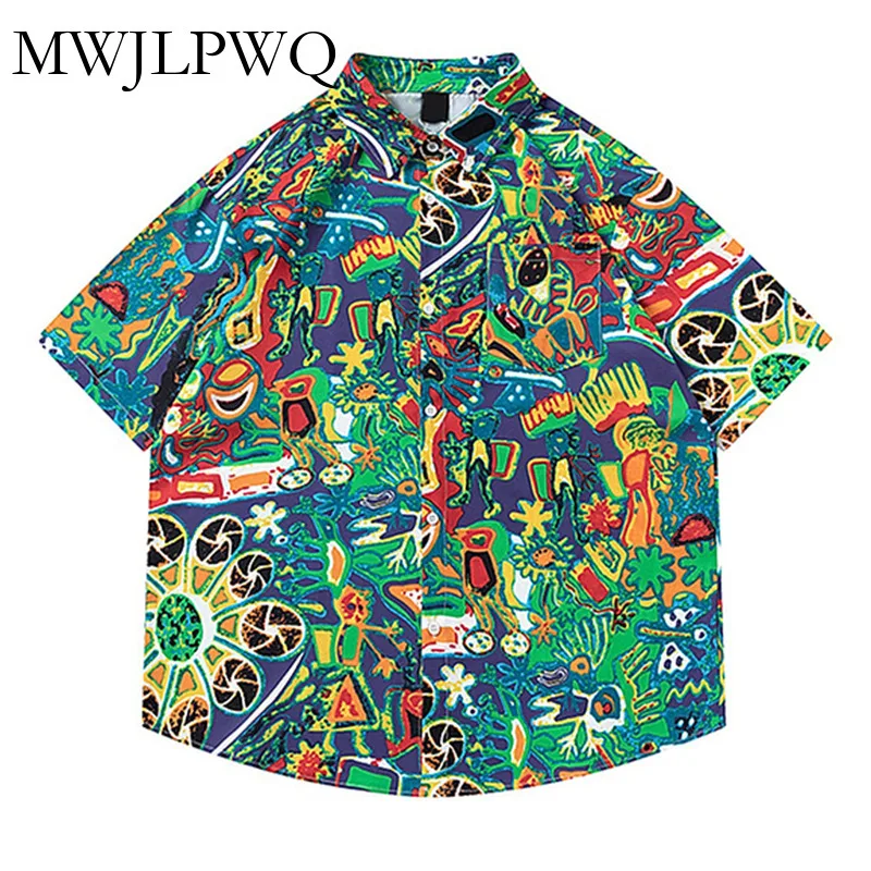MWJLPWQ High-End Style Lapel Shirt Men's Painting Art Dopamine Streetwear Short Sleeve Unisex Hip-Hop Loose Tops Summer 010916
MWJLPWQ High-End Style Lapel Shirt Men's Painting Art Dopamine Streetwear Short Sleeve Unisex Hip-Hop Loose Tops Summer 010916