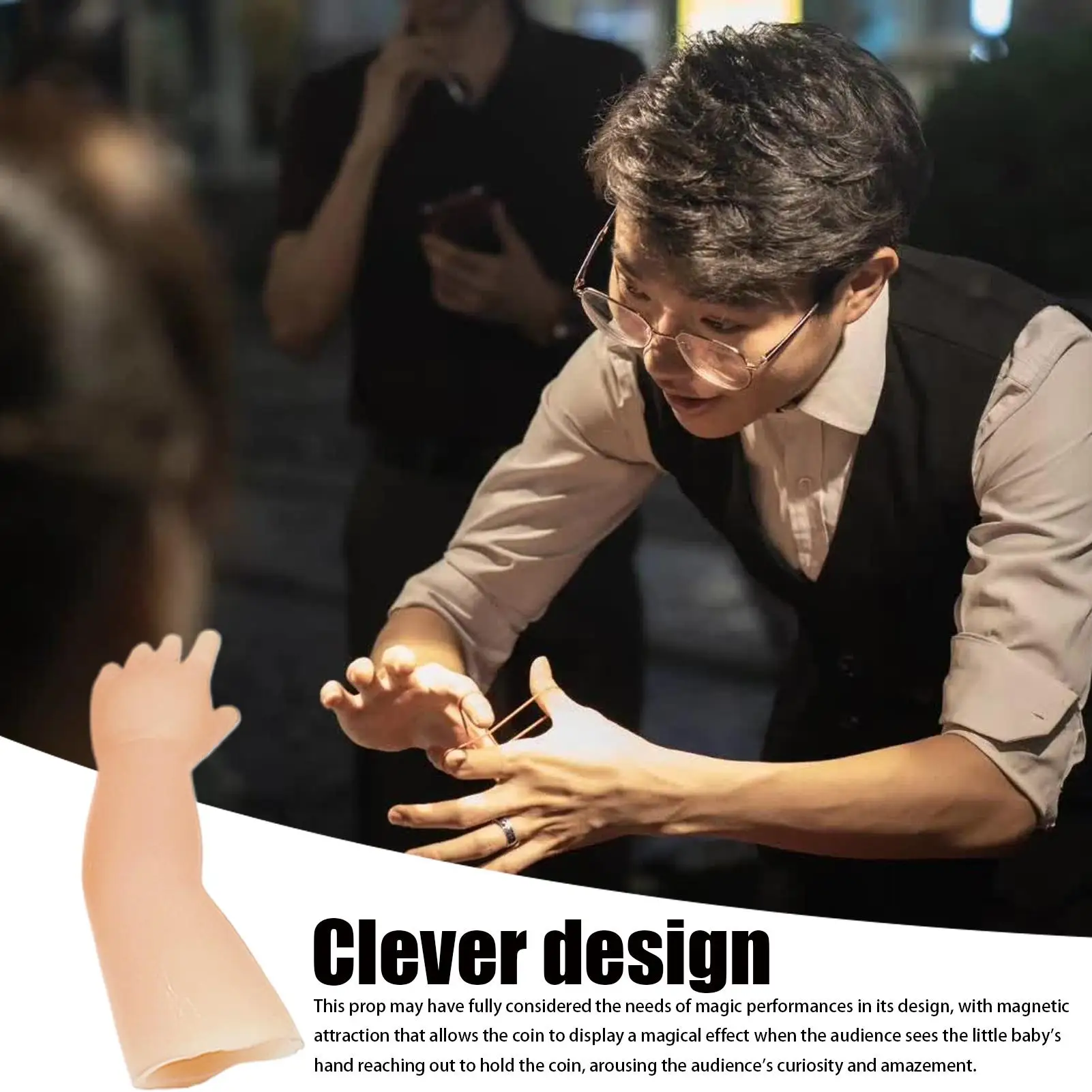 Magics Tricks the Little Hand Prank Joke Magic Props Coin Disappear Close-up Performance Magicians
Magics Tricks the Little Hand Prank Joke Magic Props Coin Disappear Close-up Performance Magicians