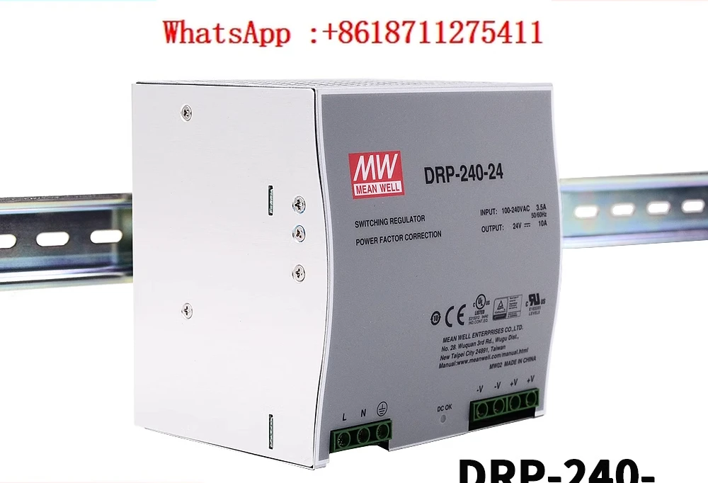 Промышленный блок питания DRP-240 24/48В DC 5/10А, 240Вт, одноканальный, для монтажа на DIN-рейку
Промышленный блок питания DRP-240 24/48В DC 5/10А, 240Вт, одноканальный, для монтажа на DIN-рейку