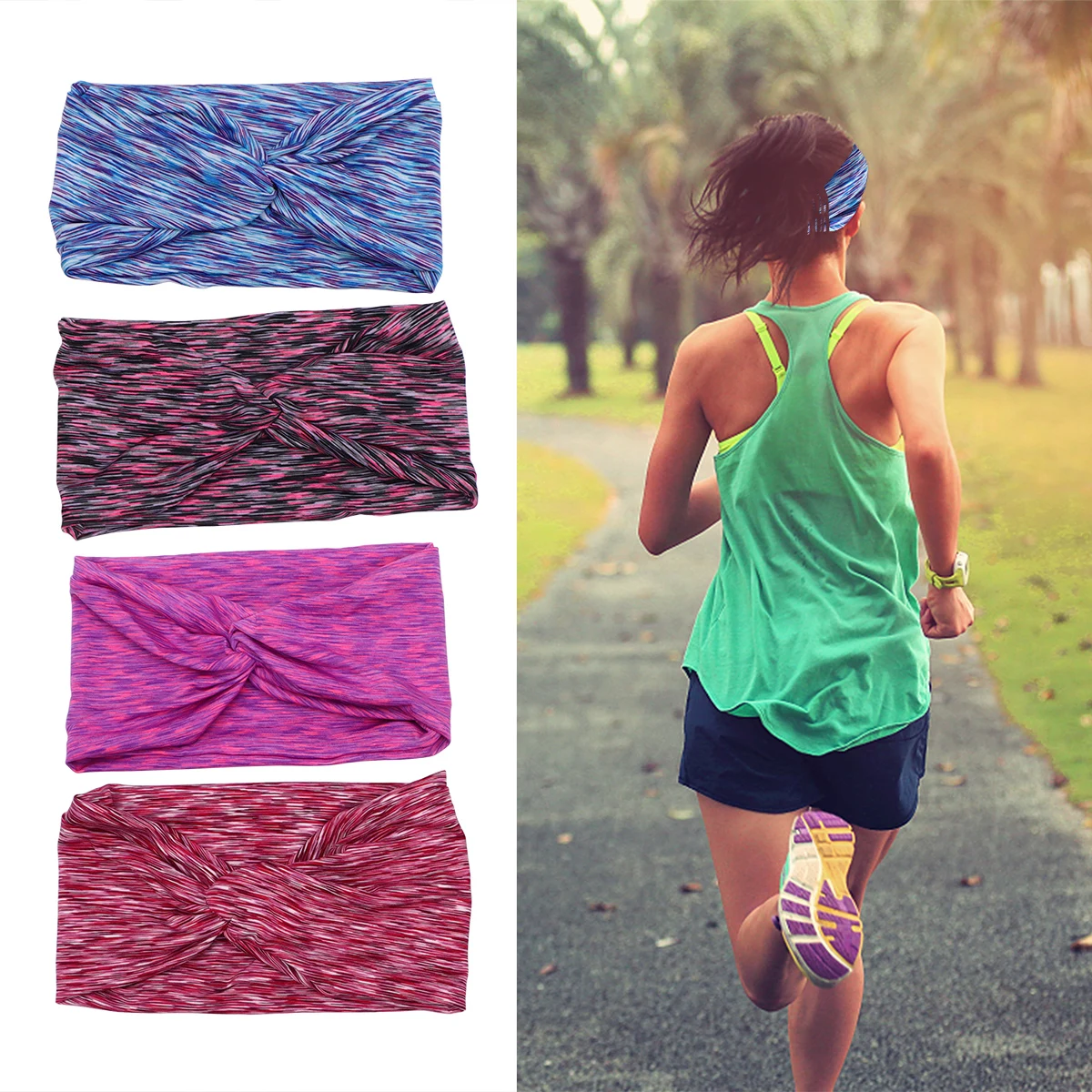 4Pcs Elastic Sweat Absorbing Headwrap Fashionable Soft Breathable Yoga Fitness Hair Bands Dark Red 
4Pcs Elastic Sweat Absorbing Headwrap Fashionable Soft Breathable Yoga Fitness Hair Bands Dark Red