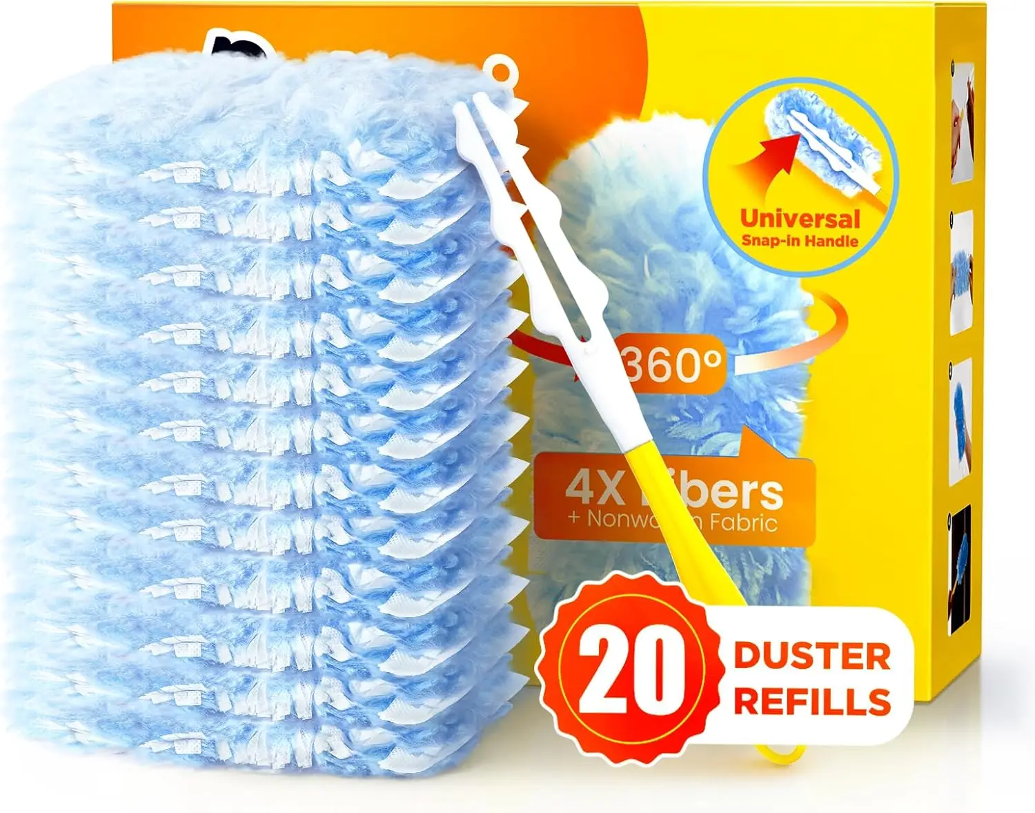 Сменные насадки для швабры Heavy Duty Duster, 20 штук, с ручкой, 360 ° Микрофибровая салфетка для уборки различных поверхностей
Сменные насадки для швабры Heavy Duty Duster, 20 штук, с ручкой, 360 ° Микрофибровая салфетка для уборки различных поверхностей