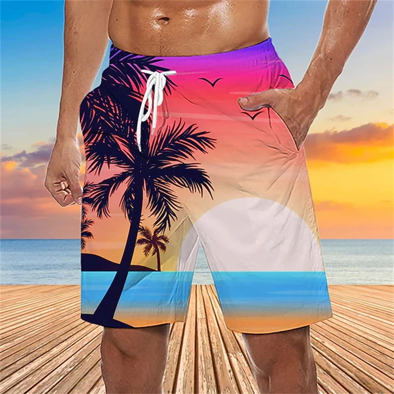 Summer Men's Shorts 3D Coconut Tree Printed Hawaii Beach Shorts Sports Swimming Trunks Fashion Loose Quick Drying Short Pants
Summer Men's Shorts 3D Coconut Tree Printed Hawaii Beach Shorts Sports Swimming Trunks Fashion Loose Quick Drying Short Pants