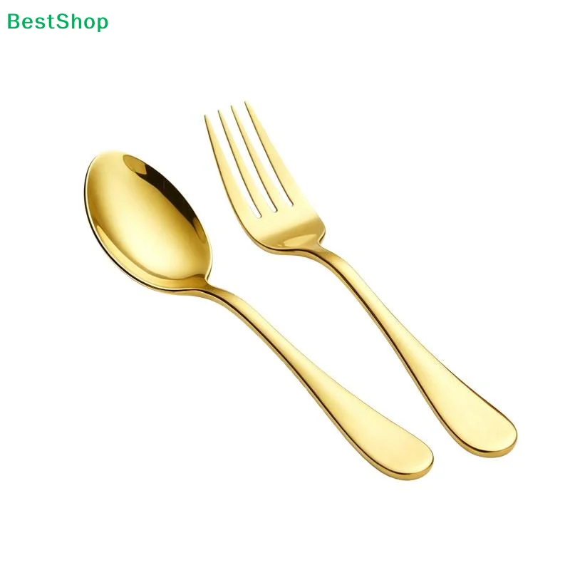 2pcs Tableware Stainless Steel Dinnerware Set Spoon Fork Cutlery Flatware Dishwasher Safe Kitchen Silverware Set
2pcs Tableware Stainless Steel Dinnerware Set Spoon Fork Cutlery Flatware Dishwasher Safe Kitchen Silverware Set