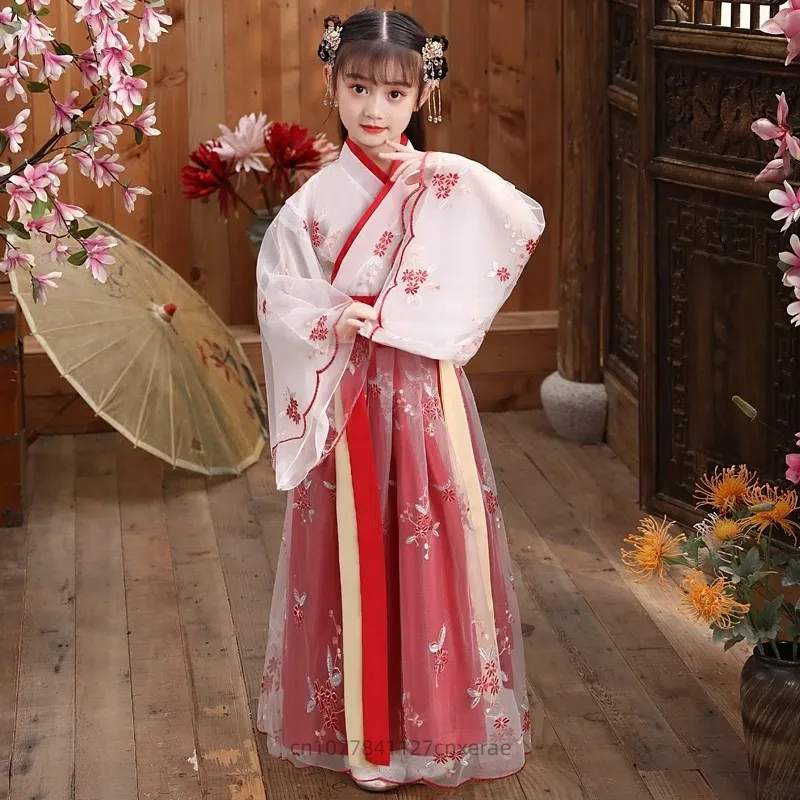 Chinese Ethnic Dance Costumes, Hanfu Girls' Summer Ancient Costume Chinese Style, New Girls' Tang Costume Princess
Chinese Ethnic Dance Costumes, Hanfu Girls' Summer Ancient Costume Chinese Style, New Girls' Tang Costume Princess