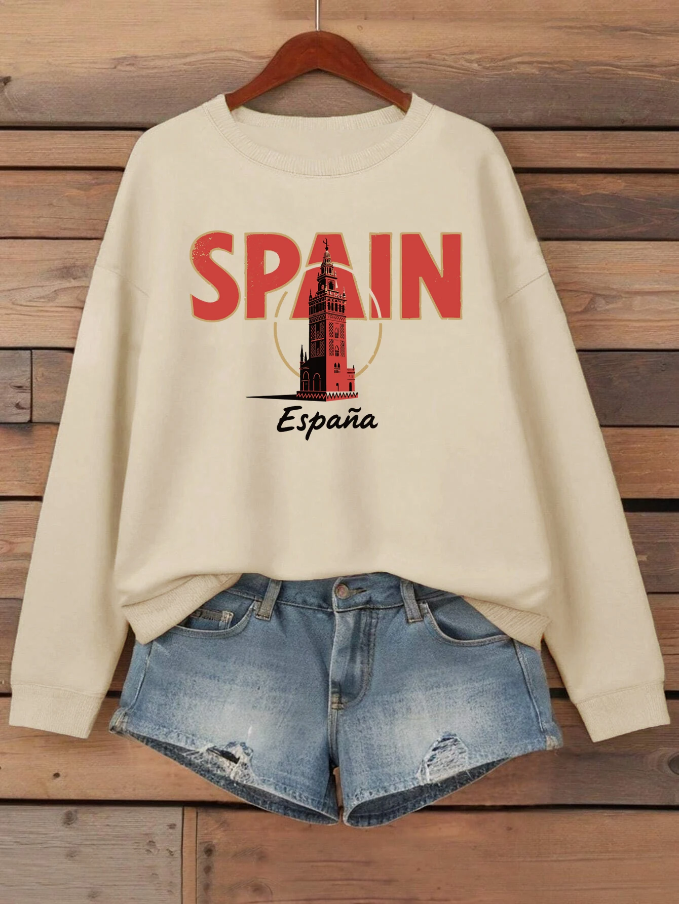 Уличная одежда с принтом в Испании, женская флисовая толстовка в стиле хип-хоп, свободная осенняя одежда, разноцветные пуловеры с круглым вырезом
Уличная одежда с принтом в Испании, женская флисовая толстовка в стиле хип-хоп, свободная осенняя одежда, разноцветные пуловеры с круглым вырезом