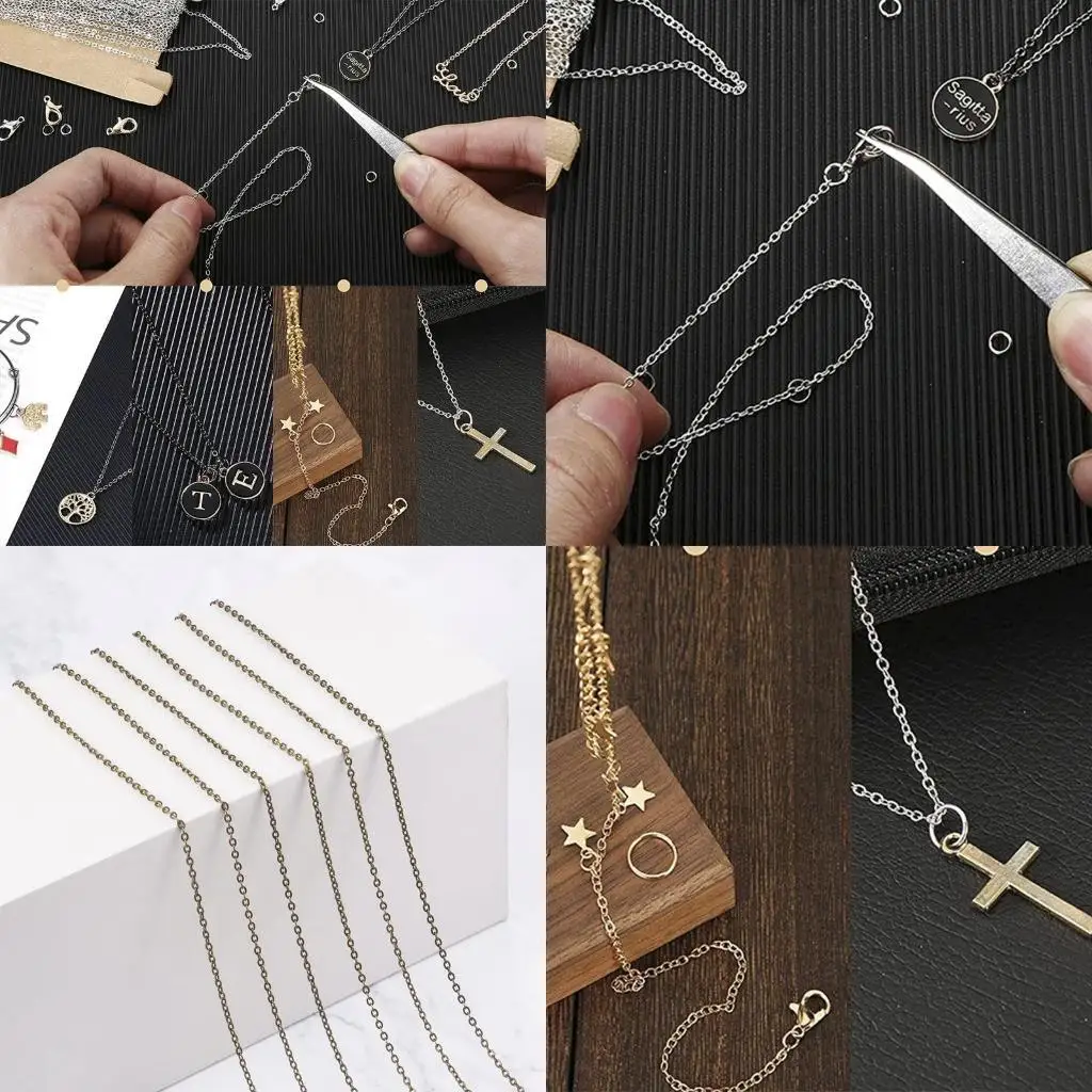 Цепи J78F с застежками-лобстерами из 40 штук и открытыми кольцами из 200 штук для изготовления своими руками
Цепи J78F с застежками-лобстерами из 40 штук и открытыми кольцами из 200 штук для изготовления своими руками