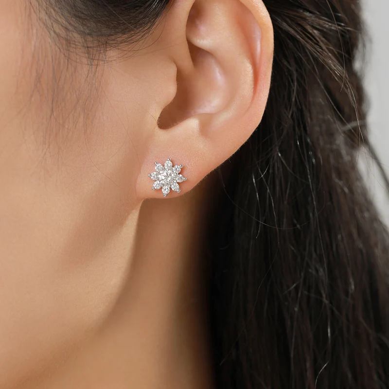 Moissanite Stud Earring D Color VVS1 Clarity Brilliant Round Cut Lab Created Diamond S925 Sterling Silver Hypoallergenic Earring
Moissanite Stud Earring D Color VVS1 Clarity Brilliant Round Cut Lab Created Diamond S925 Sterling Silver Hypoallergenic Earring