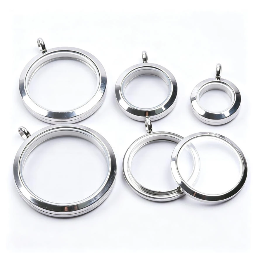 2/pcs Silver Polished Stainless Steel Openable Round Glass Locket Pendant Blanks DIY Memory Photo Keepsake Jewelry Base Trays
2/pcs Silver Polished Stainless Steel Openable Round Glass Locket Pendant Blanks DIY Memory Photo Keepsake Jewelry Base Trays