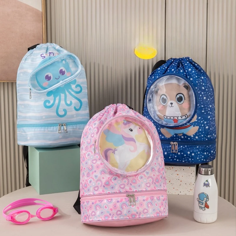 New Waterproof Swim Backpack Wet Dry Separation Large Capacity Cartoon Drawstring Bag for Swimming Gym Travel Storage
New Waterproof Swim Backpack Wet Dry Separation Large Capacity Cartoon Drawstring Bag for Swimming Gym Travel Storage