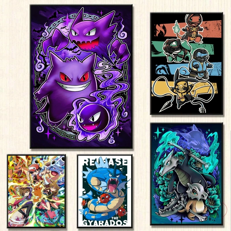 Anime Pokemon Canvas Gengar Cartoon Character High Quality Poster Prints Wall Art Home Children's Bedroom Decor Gifts Classic
Anime Pokemon Canvas Gengar Cartoon Character High Quality Poster Prints Wall Art Home Children's Bedroom Decor Gifts Classic