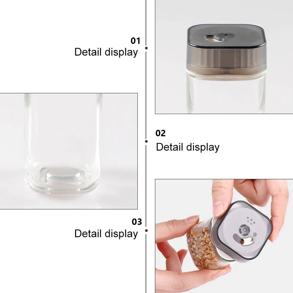 2Pcs Portable Spice Jar Set Salt Pepper Seasoning Bottles Compact Size Bug Proof Easy Carry Kitchen Condiment Containers
2Pcs Portable Spice Jar Set Salt Pepper Seasoning Bottles Compact Size Bug Proof Easy Carry Kitchen Condiment Containers