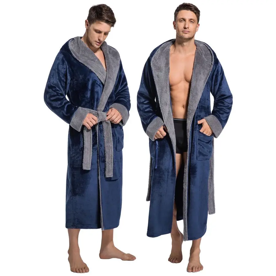 Мужской халат с капюшоном ToastyLife: ультрамягкий, пушистый, фланелевый, с большими карманами, роскошный домашний халат из флиса, плюшевый, длиной до икр.
Мужской халат с капюшоном ToastyLife: ультрамягкий, пушистый, фланелевый, с большими карманами, роскошный домашний халат из флиса, плюшевый, длиной до икр.