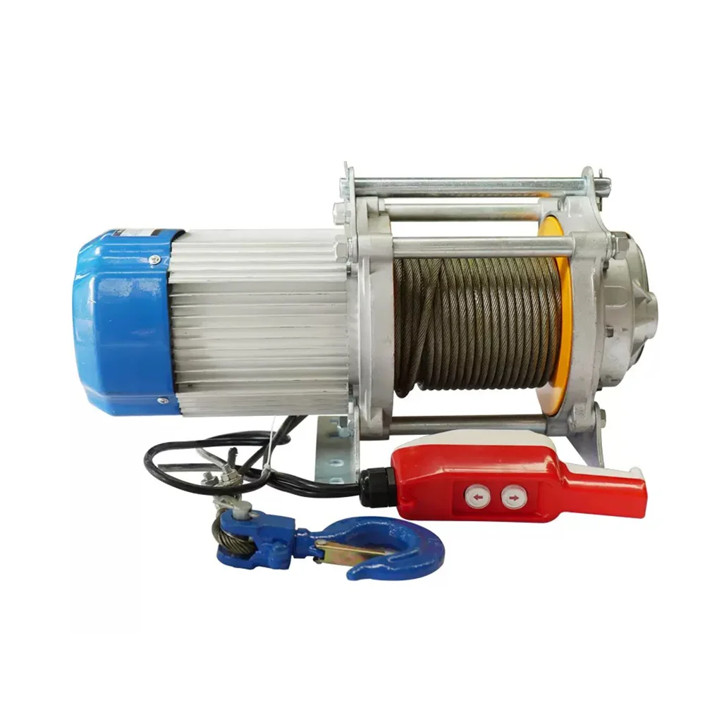 Электрическая тросовая лебедка CDK, однофазная, емкость 500/1000 кг, новый сорт для розничной промышленности, сделано в Китае
Электрическая тросовая лебедка CDK, однофазная, емкость 500/1000 кг, новый сорт для розничной промышленности, сделано в Китае