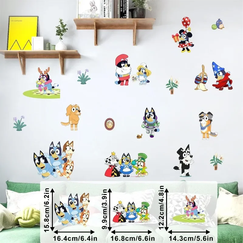 Bluey Cute Cartoon Anime Self-Adhesive Wall Stickers Waterproof Oil Proof PVC Decals for Kids Room Wall Stain Cover Home Deco
Bluey Cute Cartoon Anime Self-Adhesive Wall Stickers Waterproof Oil Proof PVC Decals for Kids Room Wall Stain Cover Home Deco
