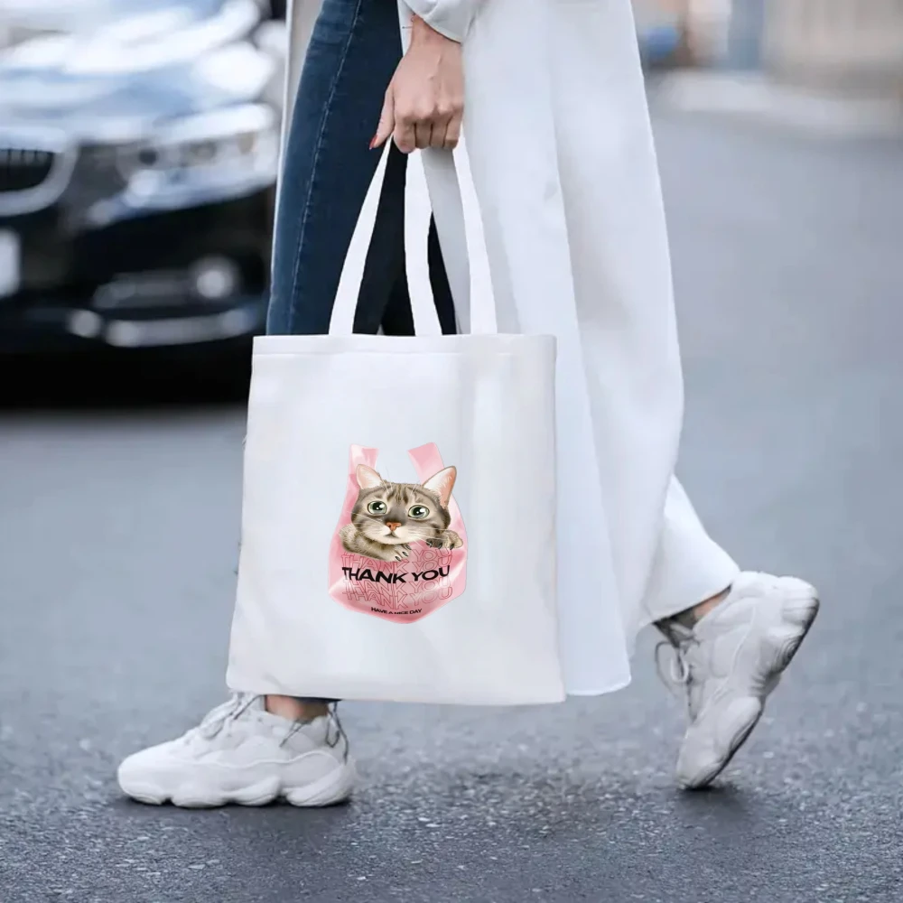 Abolish Ice Kitten Print Canvas Tote Bag, Women Shoulder Bag, Cute Slogan Handbag for Animal Lovers
Abolish Ice Kitten Print Canvas Tote Bag, Women Shoulder Bag, Cute Slogan Handbag for Animal Lovers
