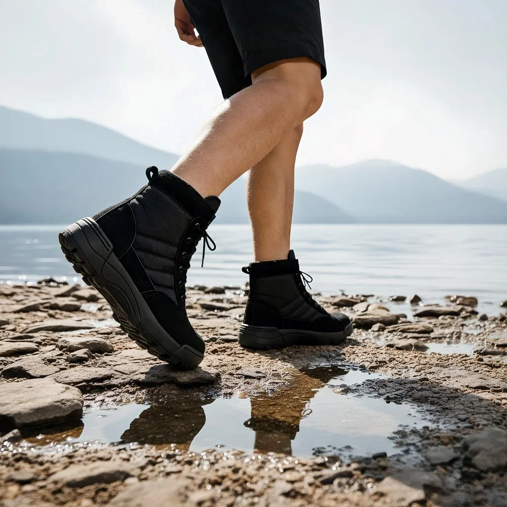 Men's Outdoor Low-top Boots Tactical Military Boots Black Thick-soled Shoes Lightweight Wear-resistant Hiking Shoes
Men's Outdoor Low-top Boots Tactical Military Boots Black Thick-soled Shoes Lightweight Wear-resistant Hiking Shoes