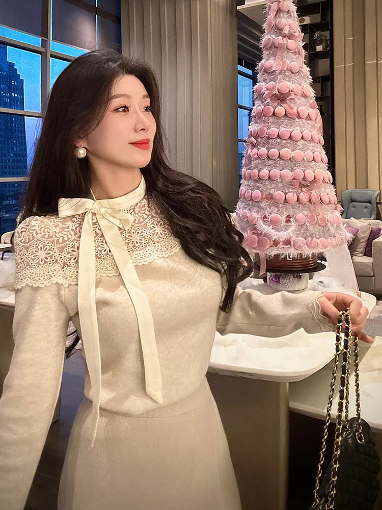 YANGXIAOJING Элитный ажурный вязаный свитер с воротником-стойкой для женщин, осенне-зимний модный топ
YANGXIAOJING Элитный ажурный вязаный свитер с воротником-стойкой для женщин, осенне-зимний модный топ