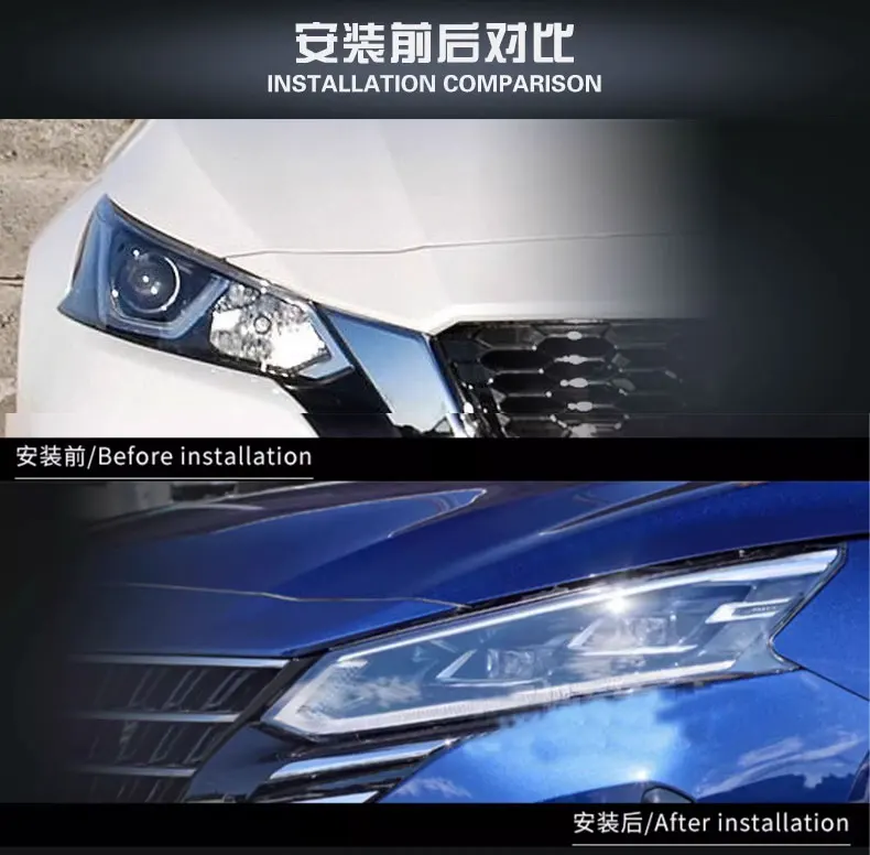 Car Led headlight assembly for 2019-2023 Nissan Teana modified new daytime running lights, turn signal lights, lens headlights
Car Led headlight assembly for 2019-2023 Nissan Teana modified new daytime running lights, turn signal lights, lens headlights