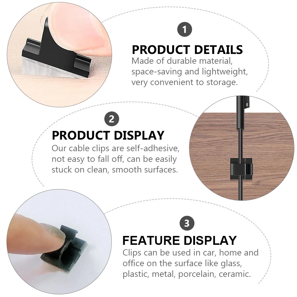 50 pcs Cable Adhesive Cord Organizer Holders For Wire Management Self-Stick Clips On Glass Metal Plastic Durable Mini Clips For
50 pcs Cable Adhesive Cord Organizer Holders For Wire Management Self-Stick Clips On Glass Metal Plastic Durable Mini Clips For