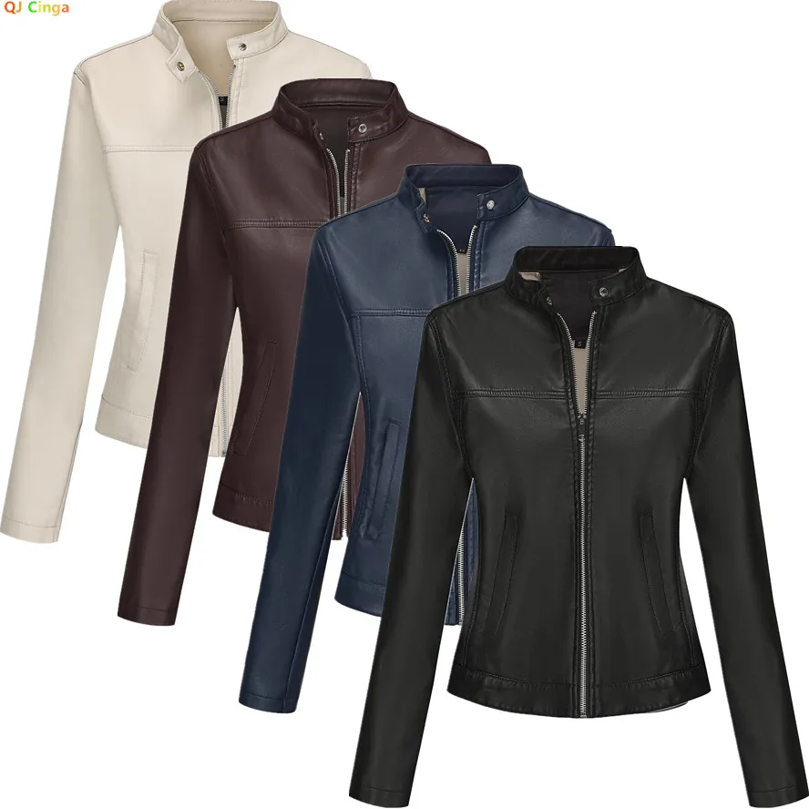 New Arrival 2025 Brand Spring Autumn Motorcycle Leather Jackets Red PU Jacket Women Slim Coat Black Green S-4XL
New Arrival 2025 Brand Spring Autumn Motorcycle Leather Jackets Red PU Jacket Women Slim Coat Black Green S-4XL