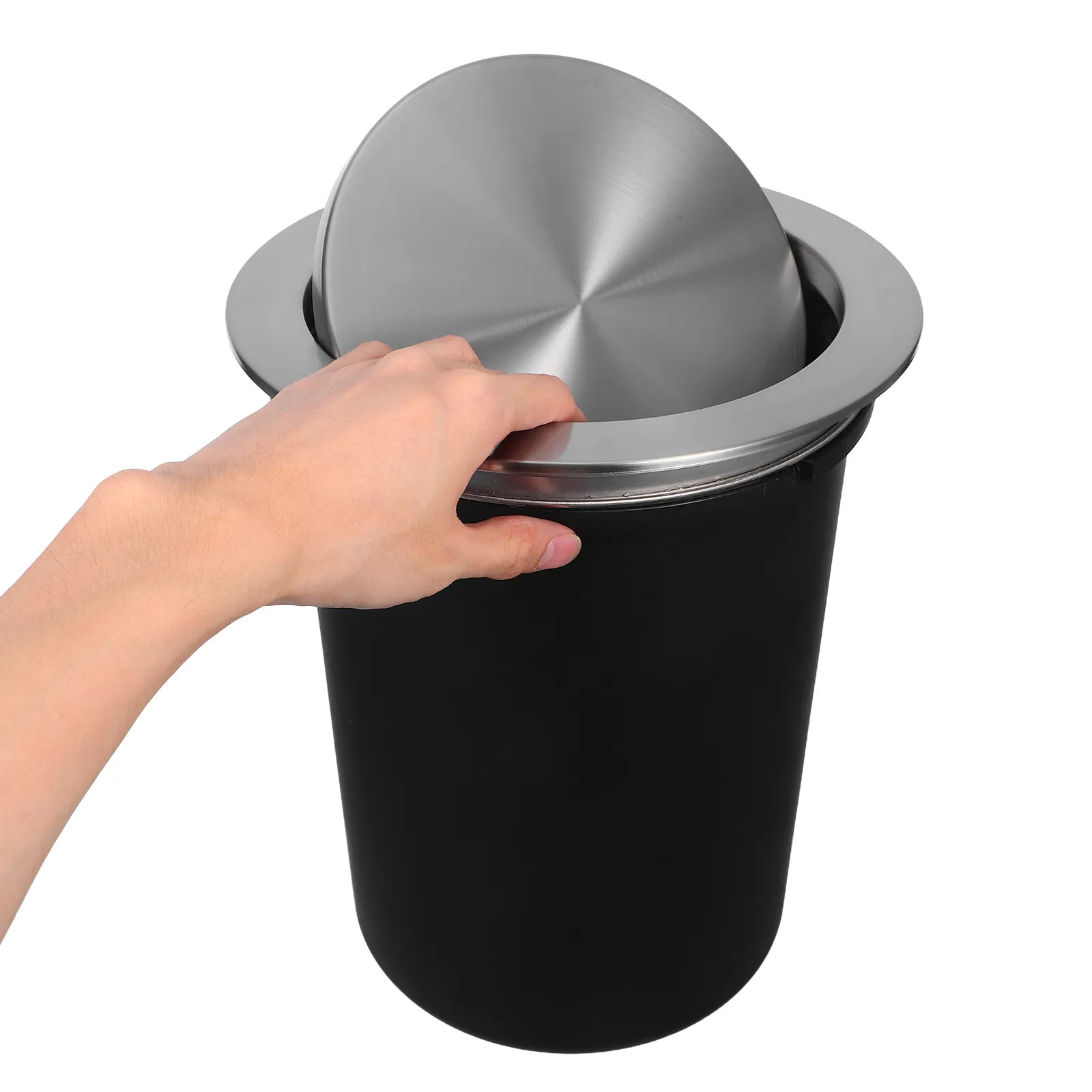 1Set Stainless Steel Countertop Trash Can Embedded Flush Design Kitchen Waste Bin with Flip Lid Smell Control Sealed Modern
1Set Stainless Steel Countertop Trash Can Embedded Flush Design Kitchen Waste Bin with Flip Lid Smell Control Sealed Modern