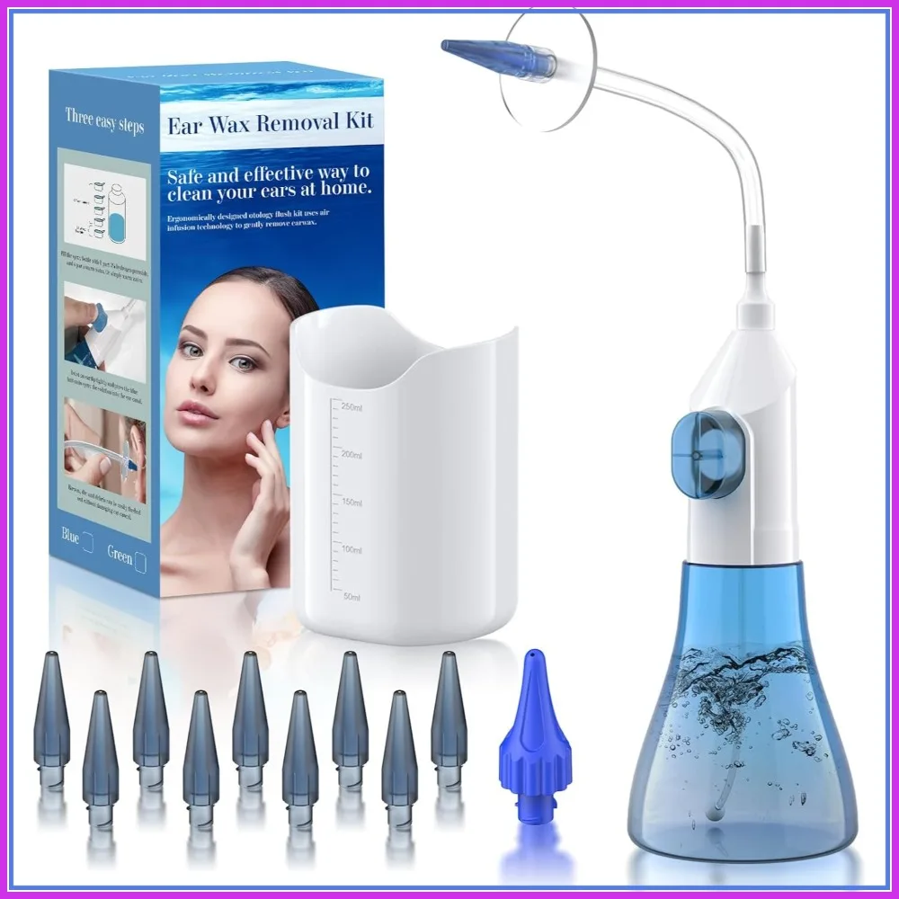 Ear Wax Removal Kit: Manual Irrigation System for Adults & Kids, 2 Nozzles
Ear Wax Removal Kit: Manual Irrigation System for Adults & Kids, 2 Nozzles