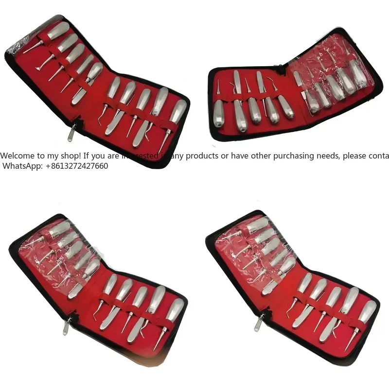 Tool Set 13PCS Wholesale Instrument Stainless Steel Tools Kit Root Elevator Tool
Tool Set 13PCS Wholesale Instrument Stainless Steel Tools Kit Root Elevator Tool