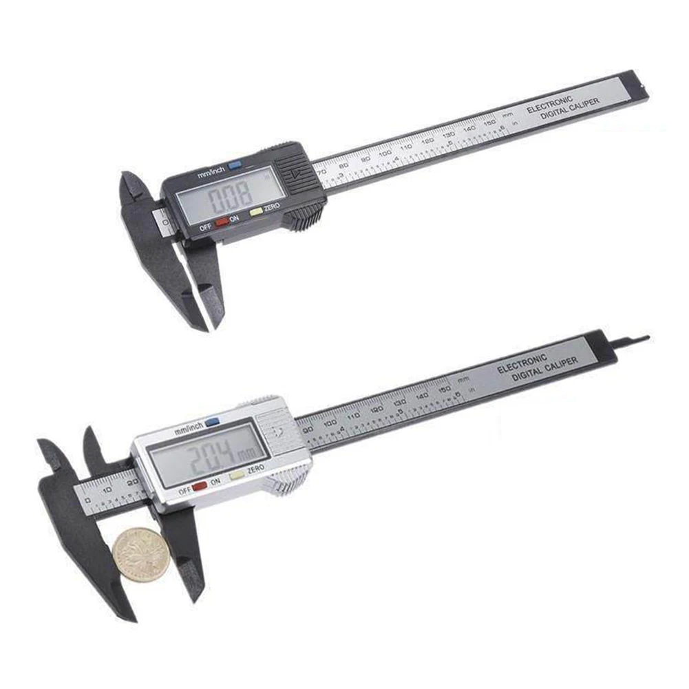 150mm/6 Inch Electronic Digital Caliper Mini Carbon Fiber Vernier Caliper Dental Lab Measuring Tool Gauge LCD Screen Display
150mm/6 Inch Electronic Digital Caliper Mini Carbon Fiber Vernier Caliper Dental Lab Measuring Tool Gauge LCD Screen Display