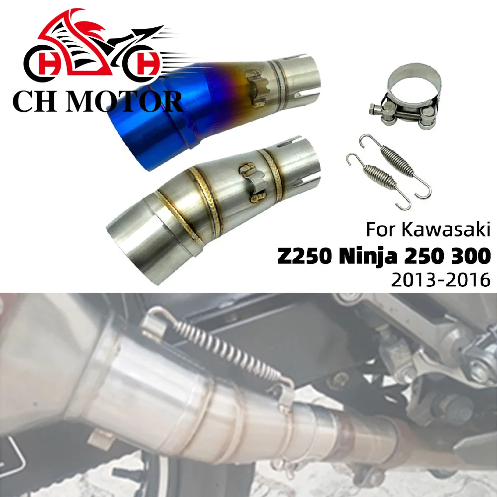 Универсальный мотоциклетный глушитель 51 мм, средняя труба из нержавеющей стали, среднее звено для Kawasaki Z250 NINJIA250
Универсальный мотоциклетный глушитель 51 мм, средняя труба из нержавеющей стали, среднее звено для Kawasaki Z250 NINJIA250