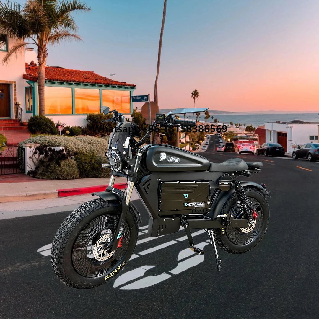 2025 Us Stock New Black Warrior 60v High Power Motor Ebike Fat Tire 20 Inch Electric Bicycle Cycling off Road Dirt Electric Bike
2025 Us Stock New Black Warrior 60v High Power Motor Ebike Fat Tire 20 Inch Electric Bicycle Cycling off Road Dirt Electric Bike