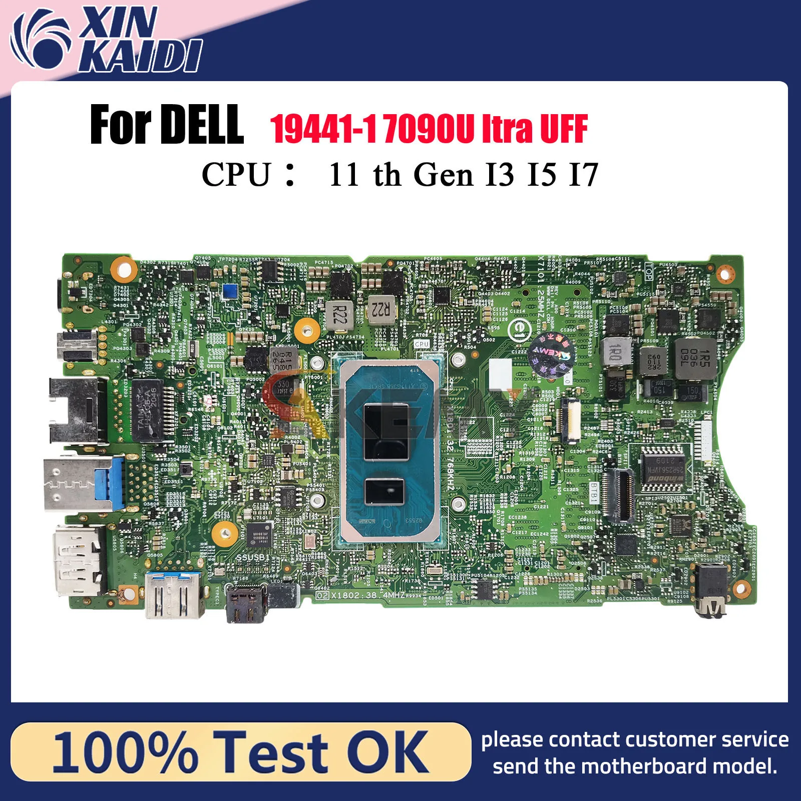 For Dell OptiPlex 7090 Ultra UFF Laptop Motherboard 19441-1 with i3 i5 i7 CPU CN-00RG7D 03XYT6 0JDG23 100% Tested OK
For Dell OptiPlex 7090 Ultra UFF Laptop Motherboard 19441-1 with i3 i5 i7 CPU CN-00RG7D 03XYT6 0JDG23 100% Tested OK