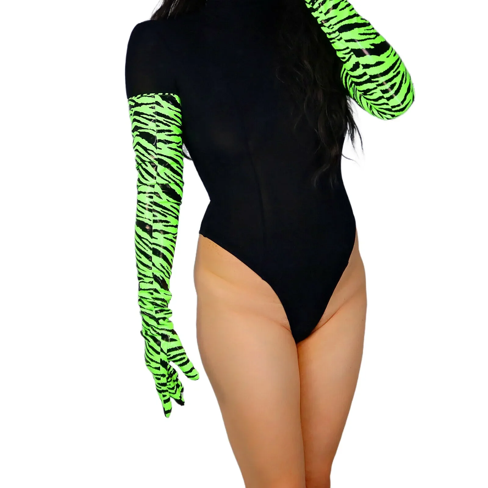 DooWay Fluorescent Green LATEX LONG GLOVES Zebra Animal Print Shiny Faux Patent Leather 70cm Cosplay Costume Fashion Glove
DooWay Fluorescent Green LATEX LONG GLOVES Zebra Animal Print Shiny Faux Patent Leather 70cm Cosplay Costume Fashion Glove