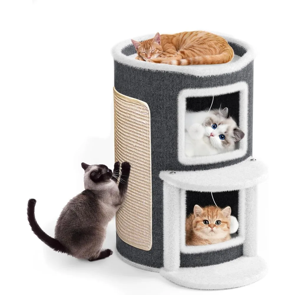 2-этажные кровати для кошек для домашнего кошачьего домика, крытые кровати и мебель с когтеточкой, пещера для кошек, конфиденциально с подвесным пухом
2-этажные кровати для кошек для домашнего кошачьего домика, крытые кровати и мебель с когтеточкой, пещера для кошек, конфиденциально с подвесным пухом