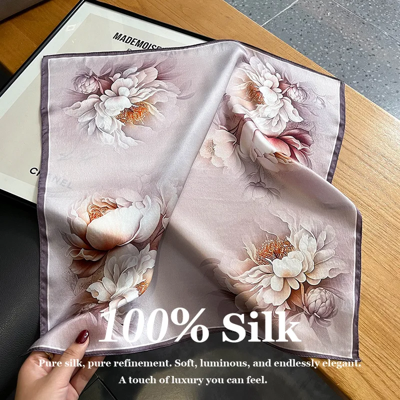 New Fashion 100% Real Silk Scarf Women 53cm Square Neck Scarf Mulberry Hair Scarf Bandana Foulard Headscarf Shawl Wrap for Lady
New Fashion 100% Real Silk Scarf Women 53cm Square Neck Scarf Mulberry Hair Scarf Bandana Foulard Headscarf Shawl Wrap for Lady