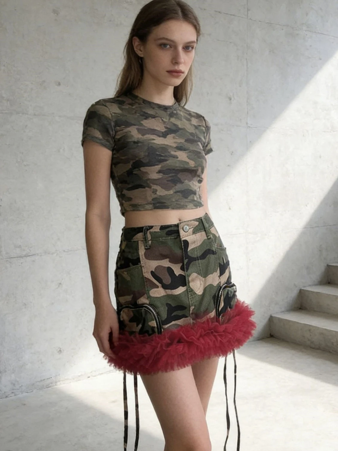 Street Style Camouflage Skirt Personality Workwear Design Summer New Arrival Elegant Streetwear Denim Skirt Women's Fashion
Street Style Camouflage Skirt Personality Workwear Design Summer New Arrival Elegant Streetwear Denim Skirt Women's Fashion