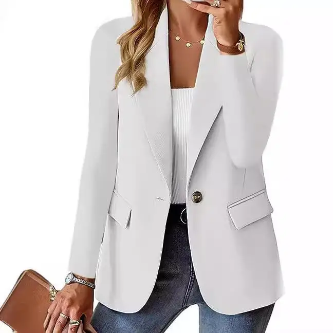 Women's Long Sweater Cardigan Small Suit Jaet Casual Busin Polyester Fiber lectual Sle Faion Women's Coat
Women's Long Sweater Cardigan Small Suit Jaet Casual Busin Polyester Fiber lectual Sle Faion Women's Coat