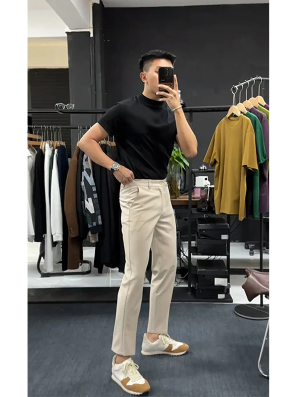 Slim Fit Khaki Ice Silk Casual Nine Point Pants Men's Summer High End Feeling West Pants Leisure Small Foot Nine Pants
Slim Fit Khaki Ice Silk Casual Nine Point Pants Men's Summer High End Feeling West Pants Leisure Small Foot Nine Pants