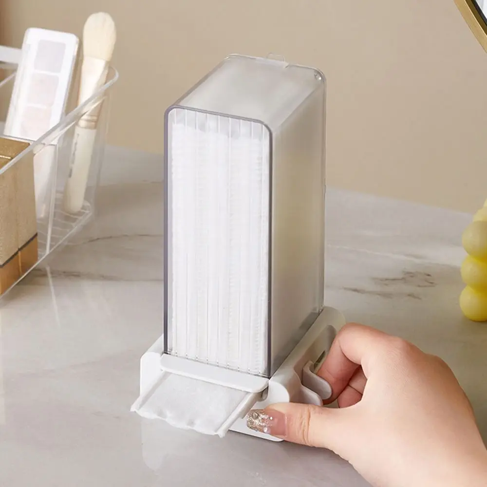 Press Type Cosmetic Cotton Storage Box Dustproof Non-slip Bottom Automatic Cotton Pad Dispenser Transparent Covered
Press Type Cosmetic Cotton Storage Box Dustproof Non-slip Bottom Automatic Cotton Pad Dispenser Transparent Covered