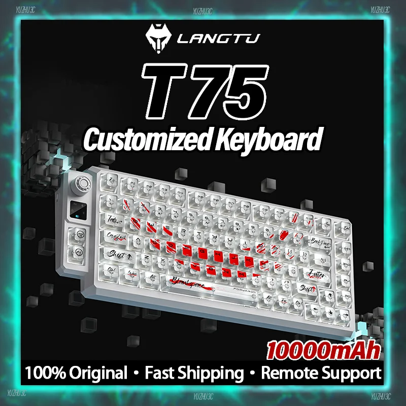 Langtu T75 игровая механическая клавиатура по индивидуальному заказу DIY горячая клавиша ручка управления динамический RGB умный дисплей RGB усилитель беспроводной переключатель
Langtu T75 игровая механическая клавиатура по индивидуальному заказу DIY горячая клавиша ручка управления динамический RGB умный дисплей RGB усилитель беспроводной переключатель