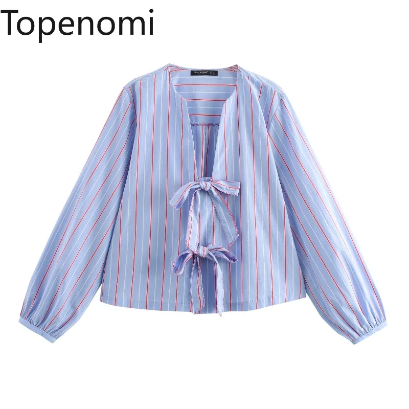 Topenomi French Bow Tie Striped Shirt Women 2025 Spring Sweet Loose Long Sleeve Crop Top Fashion All Match Office Lady Blouse
Topenomi French Bow Tie Striped Shirt Women 2025 Spring Sweet Loose Long Sleeve Crop Top Fashion All Match Office Lady Blouse