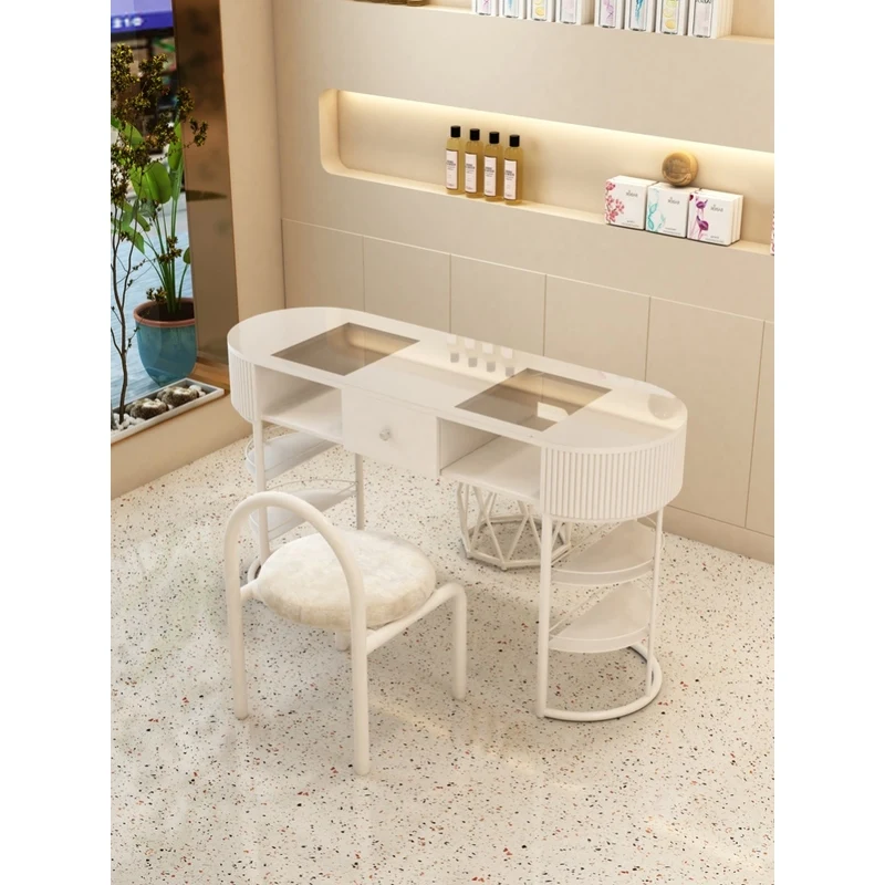 Nordic Luxury Cream-Style Multifunctional Nail Tables Vacuum Cleaner Modern Design Spacious Storage Professional Furniture FYMT
Nordic Luxury Cream-Style Multifunctional Nail Tables Vacuum Cleaner Modern Design Spacious Storage Professional Furniture FYMT