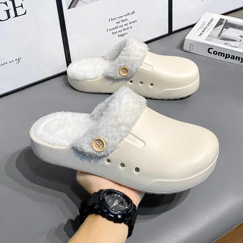 Classic Couple's Winter Cotton Slippers Fashion Men's EVA Waterproof Home Shoes Women's Mixed Colors Thick Bottom House Slides
Classic Couple's Winter Cotton Slippers Fashion Men's EVA Waterproof Home Shoes Women's Mixed Colors Thick Bottom House Slides