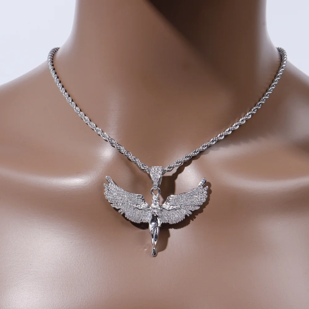 ICECHARMI Angle Luxurious Pendant Full Iced Out CZ Stones Hiphop Charm Exquisite Accessory Gift For Women Men Rope Chain
ICECHARMI Angle Luxurious Pendant Full Iced Out CZ Stones Hiphop Charm Exquisite Accessory Gift For Women Men Rope Chain