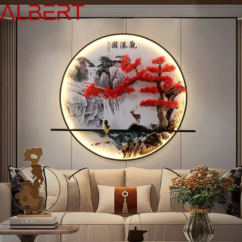ALBERT Modern Wall Picture Light Inside Creative Chinese Pine Landscape Mural Sconces Lamp LED for Home Living Bedroom Study
ALBERT Modern Wall Picture Light Inside Creative Chinese Pine Landscape Mural Sconces Lamp LED for Home Living Bedroom Study