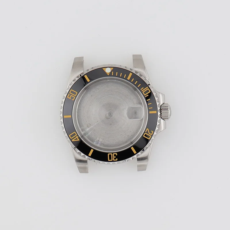 40mm Submariner Mans Dive Watch Case with Black Gold Bezel Inserts for Seiko Mod NH35 NH34 NH36 Movement Mechanical Watches Part
40mm Submariner Mans Dive Watch Case with Black Gold Bezel Inserts for Seiko Mod NH35 NH34 NH36 Movement Mechanical Watches Part