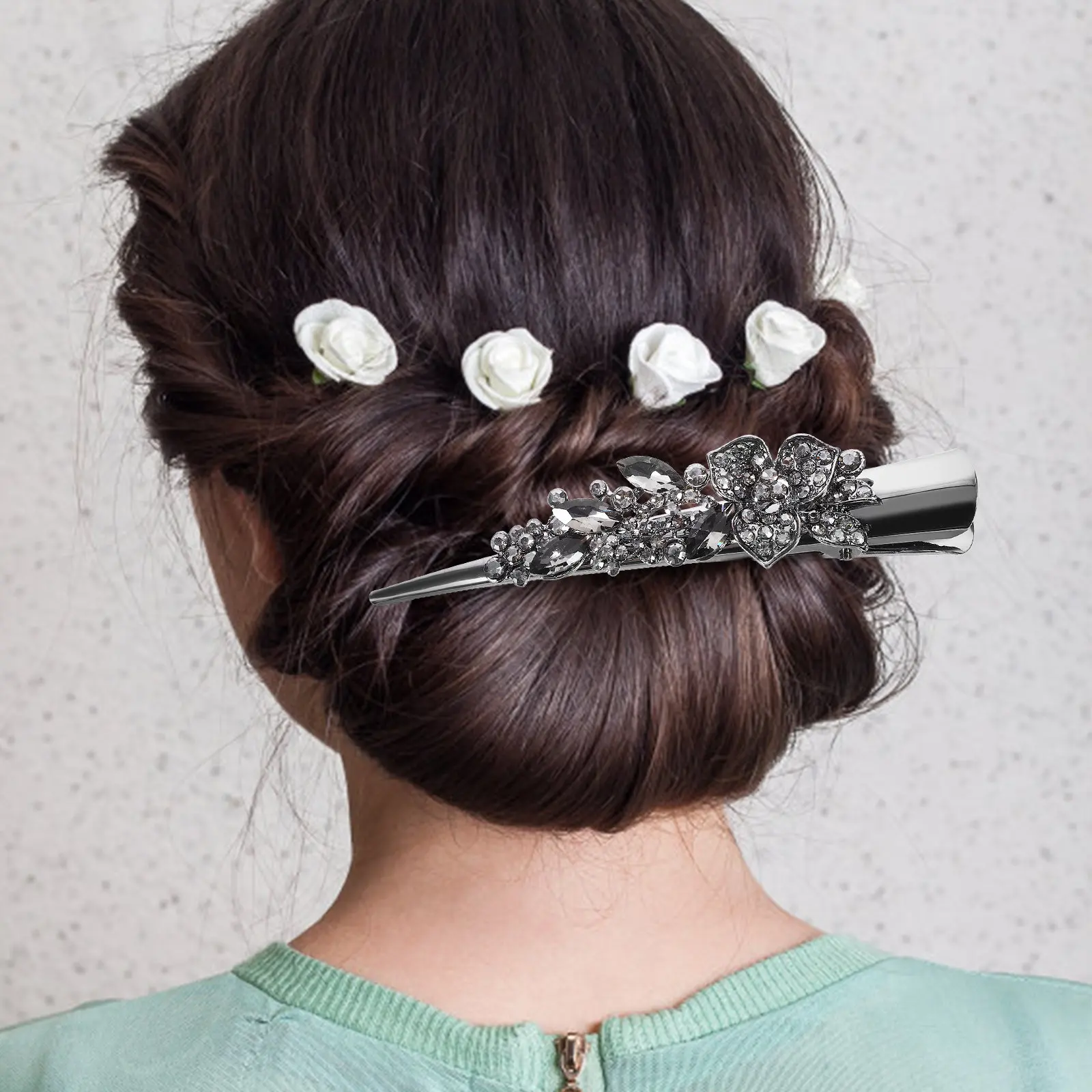 Large Rhinestone Hair Barrette Vintage Alligator Clip Hair Clip Styling Accessory Party Work Date
Large Rhinestone Hair Barrette Vintage Alligator Clip Hair Clip Styling Accessory Party Work Date