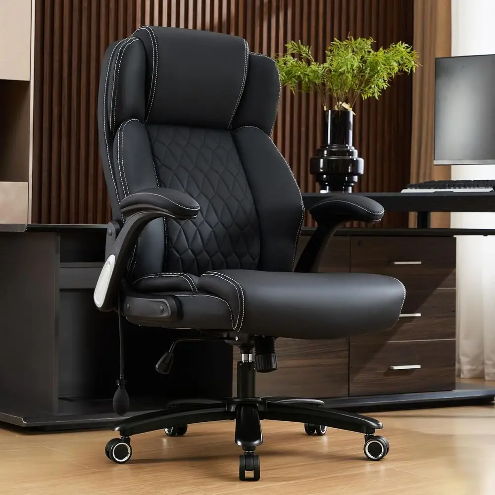 Heavy-Duty 700lbs Capacity Big & Tall Office Chair with Adjustable Lumbar Support, Wide Cushioned Seat, Padded Arms, Metal Base,
Heavy-Duty 700lbs Capacity Big & Tall Office Chair with Adjustable Lumbar Support, Wide Cushioned Seat, Padded Arms, Metal Base,
